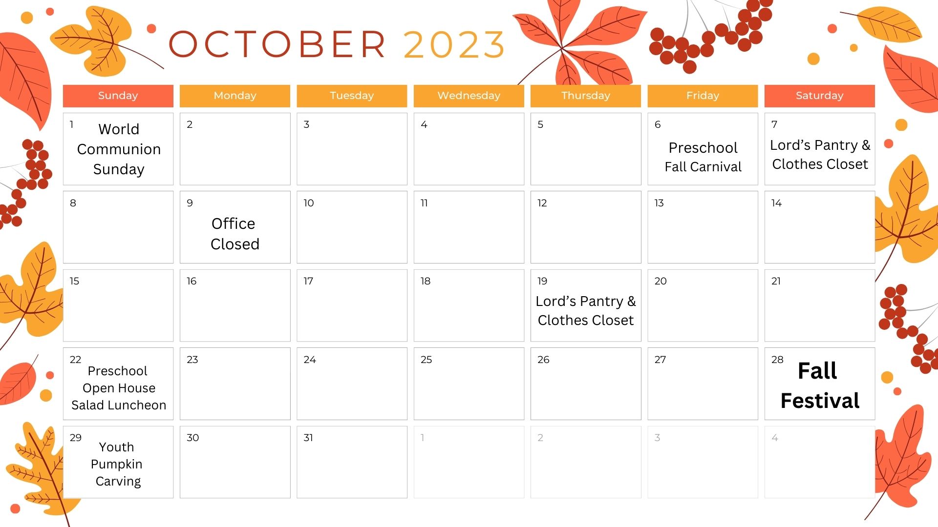 October 2023 Calendar (1)